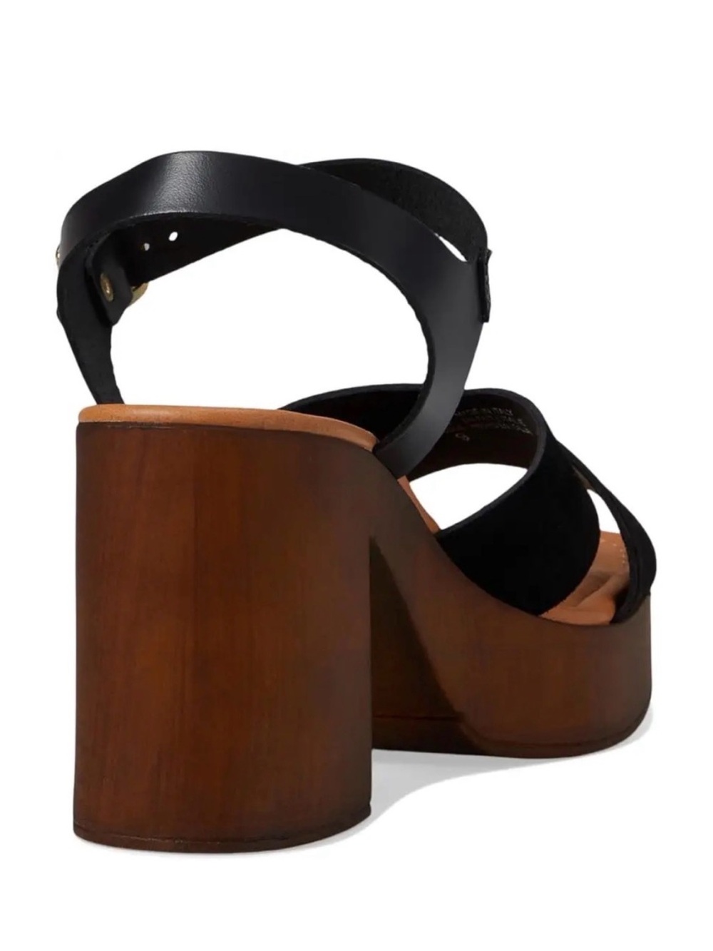 NIB-Seychelles Seychelles Paloma Black Suede Platform Sandals Women's Size 10 - Picture 5 of 11